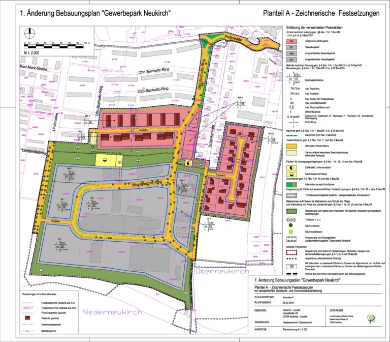 1. Änderung Bebauungsplan „Gewerbegebiet Neukirch“ (Bönnigheimer Ring)